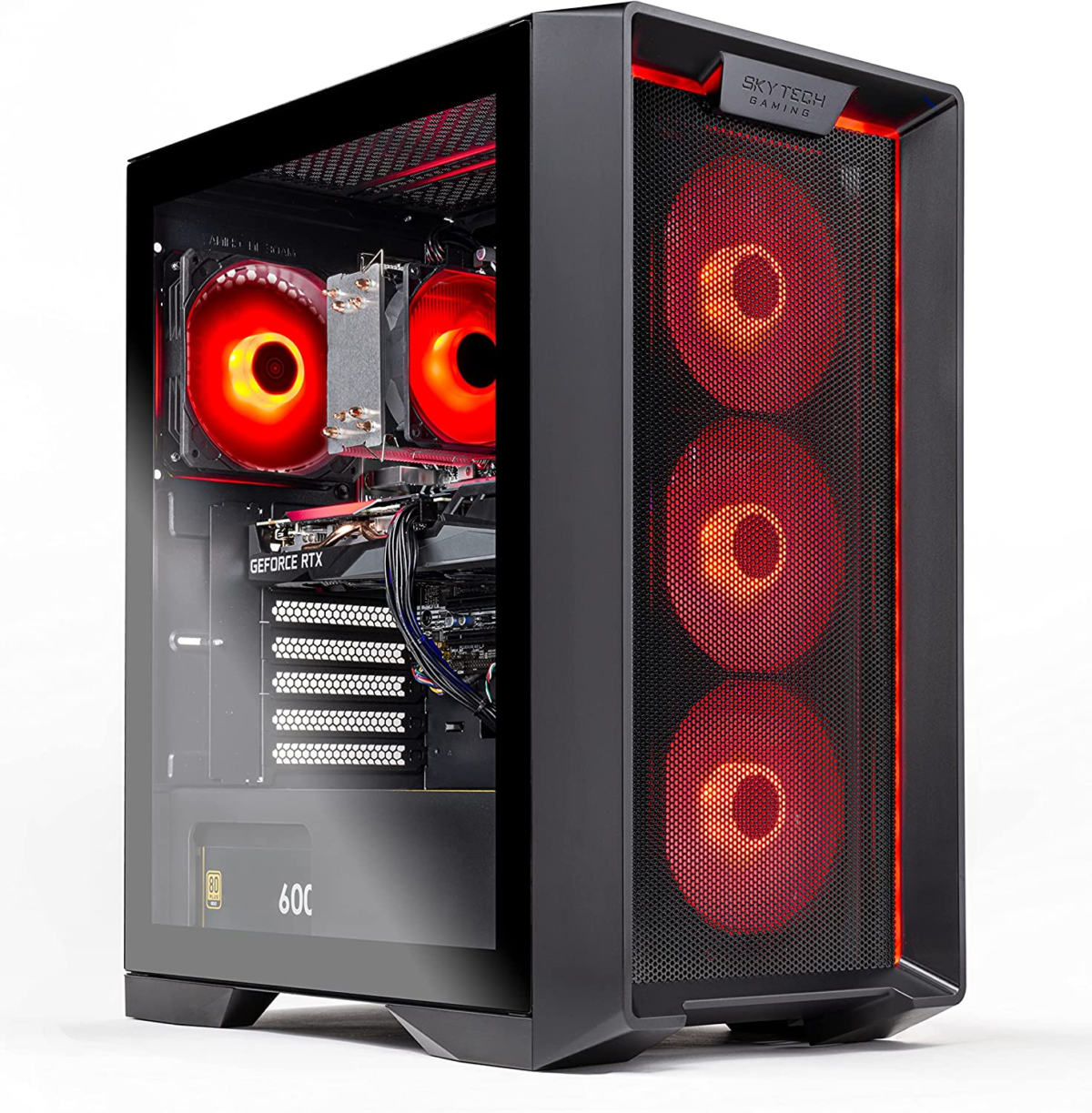 Nebula Gaming PC Desktop – AMD Ryzen 5 3600 3.6 Ghz, NVIDIA GTX 1650, 500GB NVME SSD, 16GB DDR4 RAM 3200, 600W Gold PSU, 11AC Wi-Fi, Windows 11 Home 64-Bit,Black - Image 9