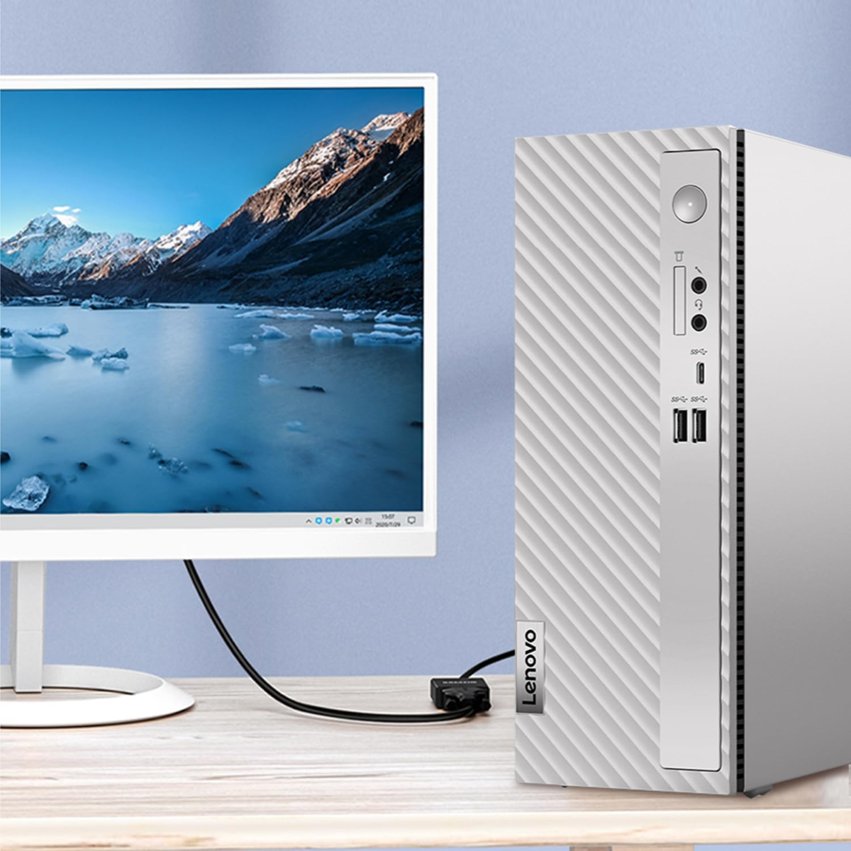 Ideacentre 3 Small Slim Desktop Computer for Daily Use, Intel Processor, 16GB RAM, 1TB SSD, HDMI, RJ-45 Ethernet, 6 USB Ports, Wi-Fi 6, Bluetooth, Wired KB & Mouse, Windows 11 Home, Grey - Image 4