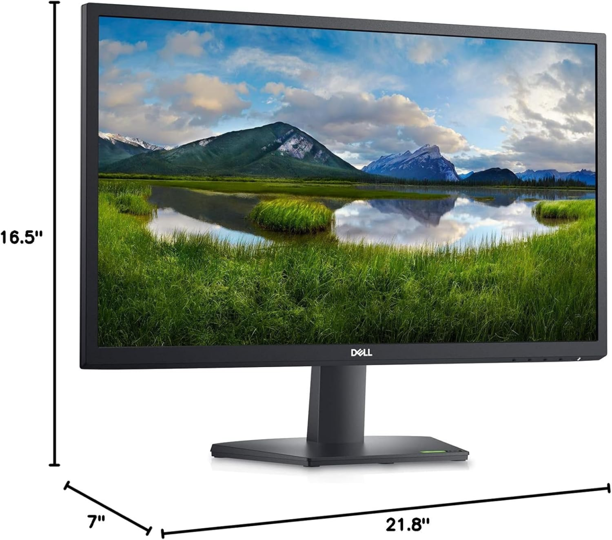 SE2422HX Monitor - 24 Inch FHD (1920 X 1080) 16:9 Ratio with Comfortview (Tuv-Certified), 75Hz Refresh Rate, 16.7 Million Colors, Anti-Glare Screen with 3H Hardness, AMD Freesync- Black - Image 10