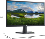 SE2422HX Monitor - 24 Inch FHD (1920 X 1080) 16:9 Ratio with Comfortview (Tuv-Certified), 75Hz Refresh Rate, 16.7 Million Colors, Anti-Glare Screen with 3H Hardness, AMD Freesync- Black - Image 10