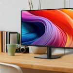 27 Inch Monitor, FHD 1080P, Max 100Hz, VESA Compatible, Built-In Speakers, Black - Image 7