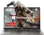 Gaming Laptop with AMD Ryzen 7 5825U Processor(8C/16T, up to 4.3Ghz) 16.1“ FHD Display Laptop Computer with Backlit Keyboard, 16GB RAM 512GB Nvme SSD, Wifi 6, HDMI, USB3.2, Type-C, 53Wh Battery