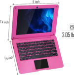 10.1" Inch Kids Netbook Laptop, Powered by Android 12 Operating System, 2Gb Ram, 64Gb Storage,2* USB, Camera, Wifi + Free Accessories Included. - Pink - Image 5