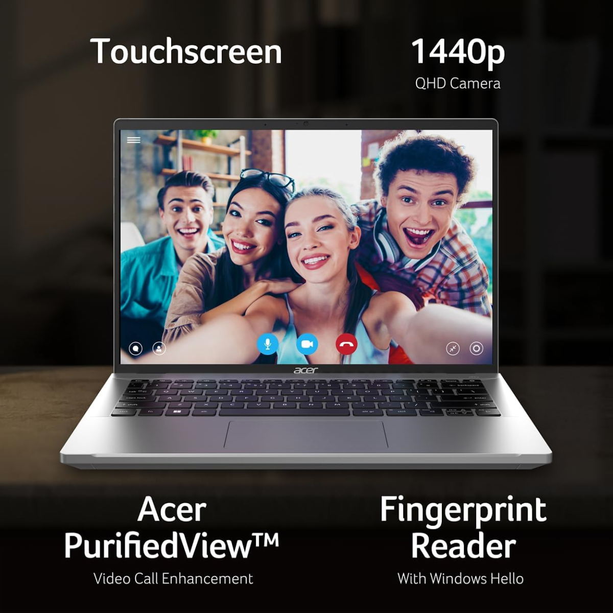 Swift Go Intel Evo Thin & Light Premium Laptop 14" 1920X1200 100% Srgb Touch Screen Display Intel Core I7-1355U Intel Iris Xe 16GB LPDDR5 512GB Gen 4 SSD SFG14-71T-72QV - Image 6