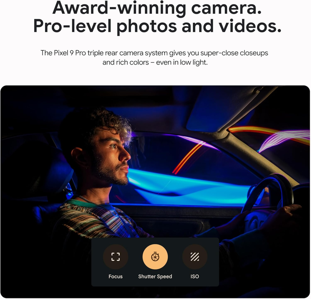 Pixel 9 Pro - Unlocked Android Smartphone with Gemini, Triple Rear Camera System, 24-Hour Battery, and 6.3" Super Actua Display - Porcelain - 512 GB - Image 3
