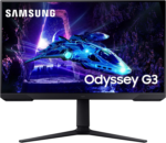 27-Inch Odyssey G3 (G30D) Series FHD Gaming Monitor, 1Ms, 180Hz, AMD Freesync, Adjustable Stand, Black Equalizer, Virtual Aim Point, Eye Saver Mode, Flicker-Free, LS27DG302ENXZA, 2024