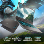 Thin 15 15.6” 144Hz FHD Gaming Laptop: Intel Core I7-12650H, NVIDIA Geforce RTX 4050, 16GB DDR5, 512GB Nvme SSD, Cooler Boost 5, Win 11: Black B12VE-2023US - Image 2
