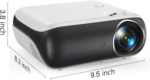 Projector, Native 1080P Bluetooth Projector, Portable Outdoor Movie Projector, Full HD Mini Projector with Speaker for Home Bedroom, Compatible with Smartphone,Hdmi,Usb,Av,Fire Stick,Ps5 - Image 8