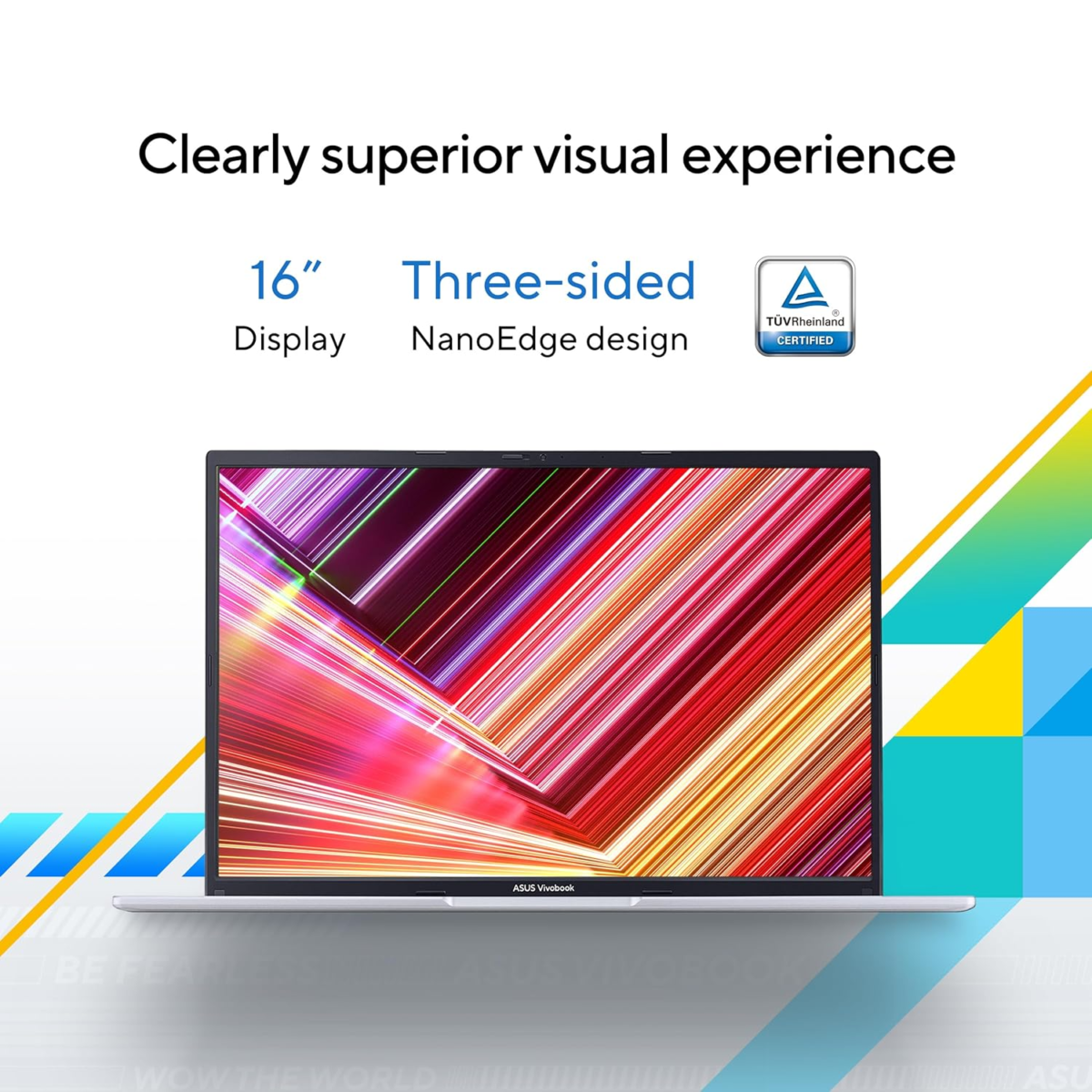 Vivobook 16” WUXGA Laptop, Intel Core I5-1235U, Intel Iris Xe Graphics, 16GB Memory, 512GB SSD, Cool Silver, F1605ZA-AS56 - Image 2