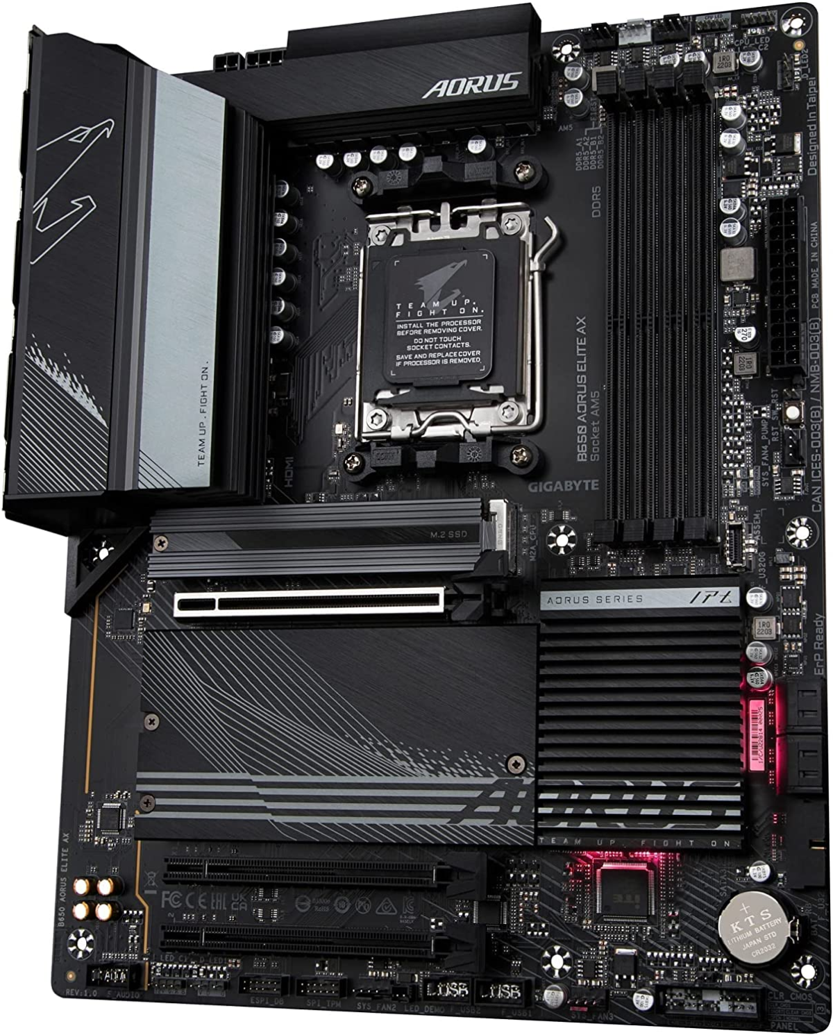 B650 AORUS Elite AX AMD B650 ATX Motherboard with DDR5, Pcie 5.0, Wifi 6E, 5-Year Warranty - Image 4