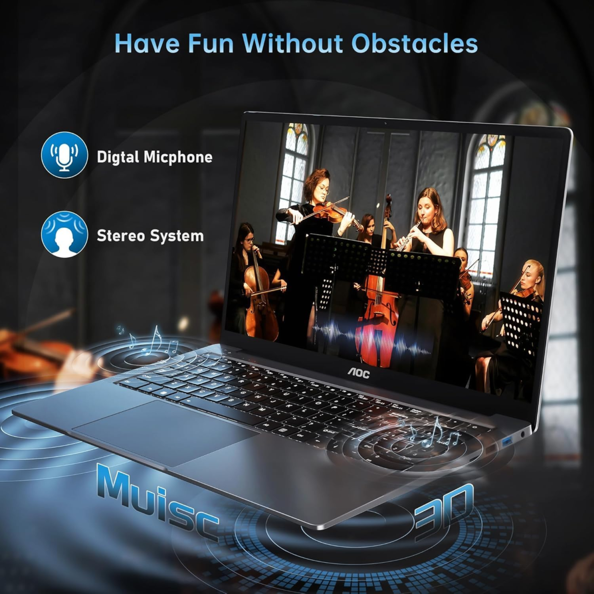 Gaming Laptop with AMD Ryzen 7 5825U Processor(8C/16T, up to 4.3Ghz) 16.1“ FHD Display Laptop Computer with Backlit Keyboard, 16GB RAM 512GB Nvme SSD, Wifi 6, HDMI, USB3.2, Type-C, 53Wh Battery - Image 7