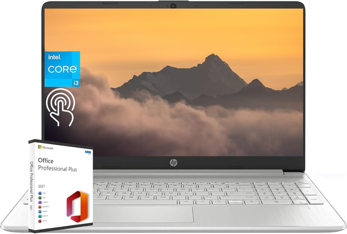 2024 Newest Laptop for Business and Student, 15.6" HD Touchscreen, Intel 6-Core I3-1215U Processor, 16GB RAM, 512GB SSD, Lntel UHD Graphics, Windows 11 Home, with Microsoft Office Lifetime License - Image 1
