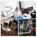 Laptop Screen Extender, 15.6'' Laptop Monitor Extender with 86% NTSC FHD 1080P Display, Detachable Triple Portable Monitor Compatible with Windows/Mac/Dex/Chrome, Also Works with Desktop/Mini PC - Image 4