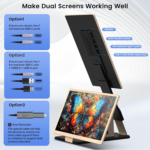 Laptop Screen Extender, 15.6'' Laptop Monitor Extender with 86% NTSC FHD 1080P Display, Detachable Triple Portable Monitor Compatible with Windows/Mac/Dex/Chrome, Also Works with Desktop/Mini PC - Image 3