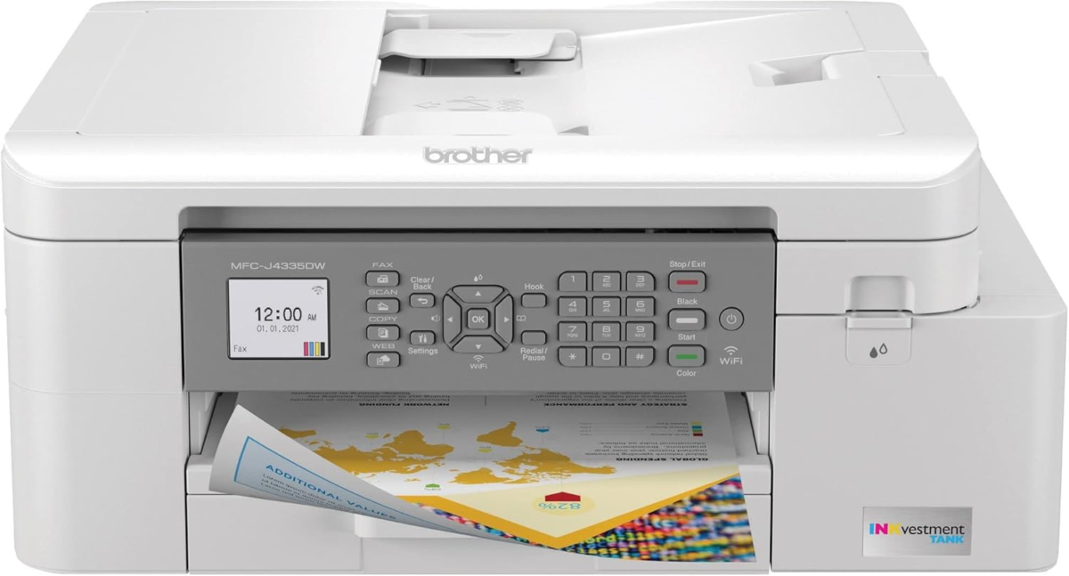 MFC-J4335DW Inkvestment Tank All-In-One Printer with Duplex and Wireless Printing plus up to 1-Year of Ink In-Box - Image 1