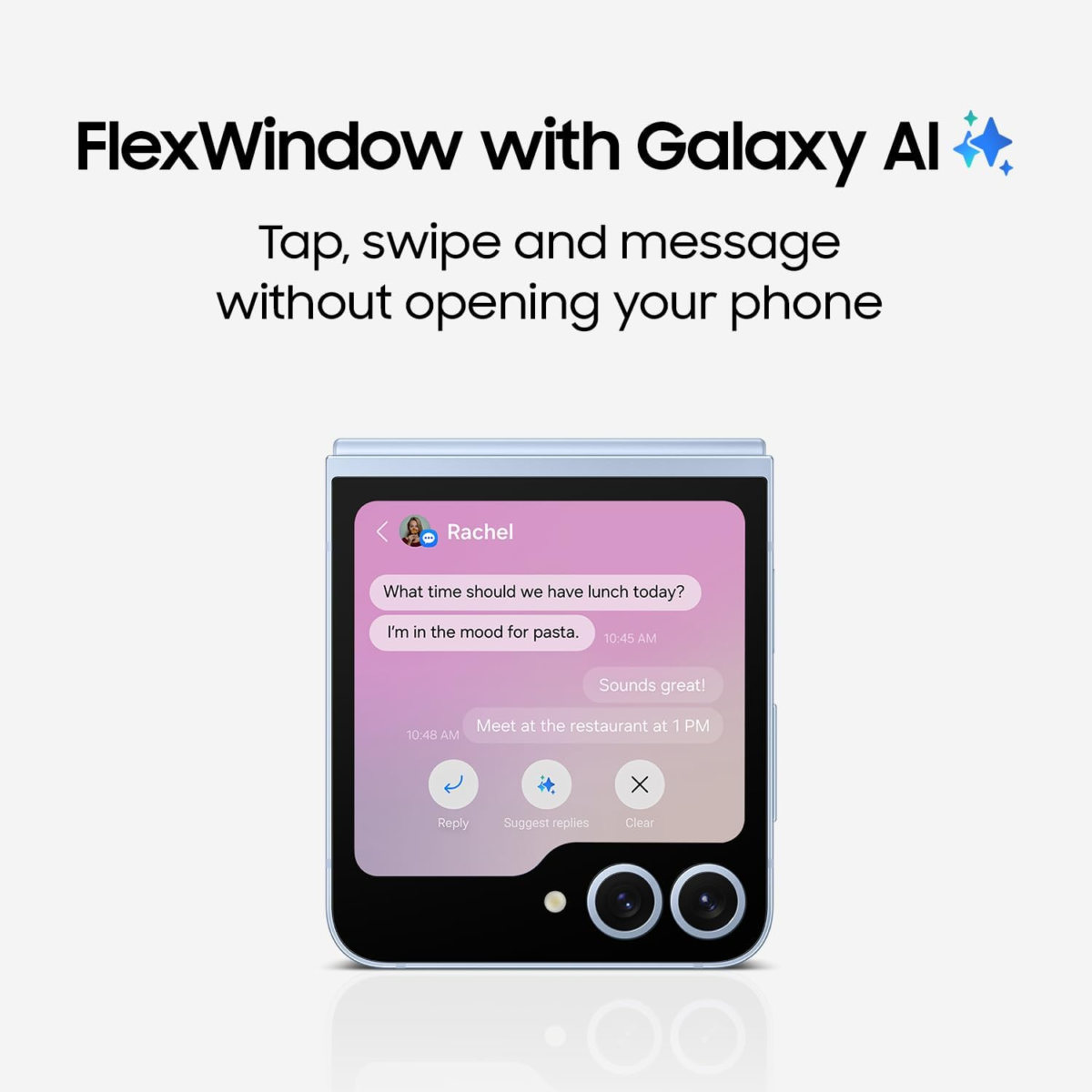 Galaxy Z Flip 6 AI Cell Phone, 256GB Unlocked Android Smartphone, Flexcam, Photo Assist, Camcorder Mode, Live Interpreter, Foldable Design, 2024, US 1 Yr Manufacturer Warranty, Silver Shadow - Image 5