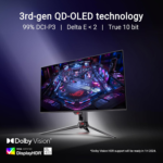 ROG Swift 32” 4K OLED Gaming Monitor (PG32UCDM) - UHD (3840 X 2160), QD-OLED, 240Hz, 0.03Ms, G-SYNC Compatible, Custom Heatsink, Graphene Film, 99% DCI-P3, True 10-Bit, 90W USB-C, 3 Year Warranty - Image 4