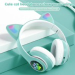 Gift Set Kids Photo Camera and Wireless Cat Headphones + Gift Paper Bag (Blue) Birthday, Christmas, New Year - Image 2