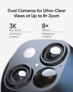 Solocam S340, Solar Security Cameras Wireless Outdoor, Cameras for Home Security, 360° Pan & Tilt Surveillance, No Blind Spots, 2.4 Ghz Wi-Fi, No Monthly Fee, Homebase S380 Compatible - Image 2