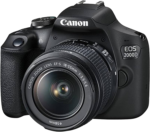Canon EOS 2000D / Rebel T7 DSLR Camera with EF-S 18-55Mm + EF 75-300Mm Daul Lens + Sandisk 64GB Memory Card + Tripod + Case + Wideangle Lenses + Zeetech Accessory Bundle (21Pc Bundle) (Renewed) - Image 2