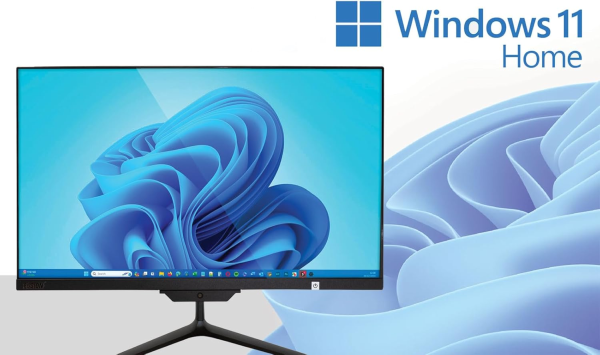 21.5" Full HD All in One PC Desktop Computer - Windows 11 Home - N4120 CPU, 4GB RAM, 128GB SSD, Dual-Band Wi-Fi, Bluetooth, Expandable HDD - AIO PC with Front Camera, Wireless Keyboard & Mouse - Image 8
