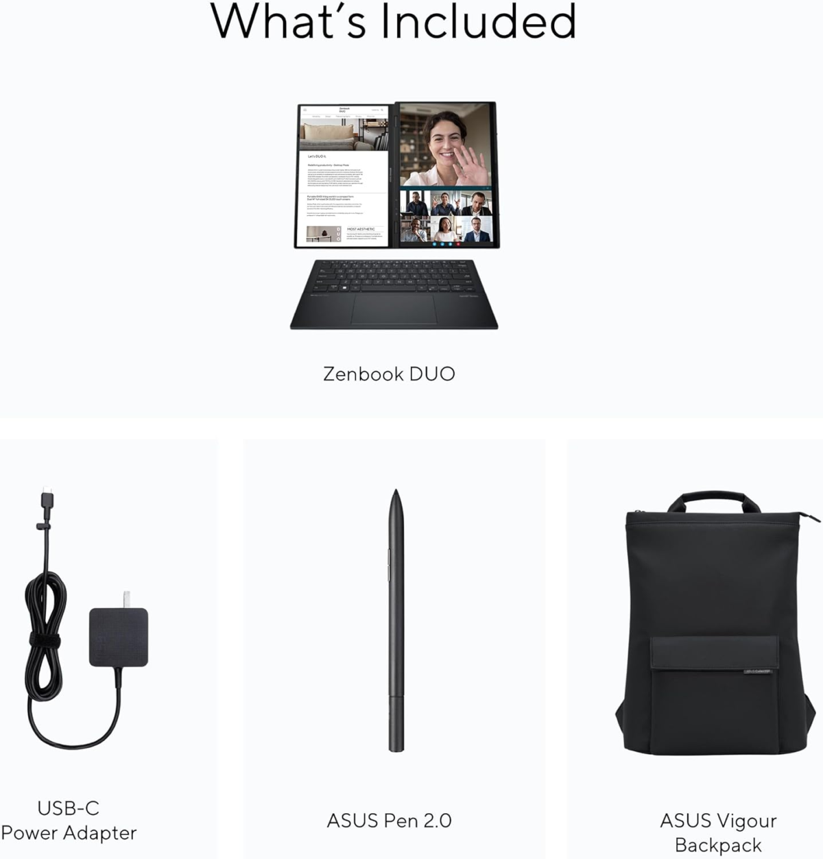 Zenbook Duo Laptop, Dual 14” OLED 3K 120Hz Touch Display, Intel Evo Certified, Intel Core Ultra 9 185H CPU, Intel Arc Graphics, 32GB RAM, 1TB SSD, Windows 11, Inkwell Gray, UX8406MA-PS99T - Image 7