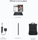 Zenbook Duo Laptop, Dual 14” OLED 3K 120Hz Touch Display, Intel Evo Certified, Intel Core Ultra 9 185H CPU, Intel Arc Graphics, 32GB RAM, 1TB SSD, Windows 11, Inkwell Gray, UX8406MA-PS99T - Image 7