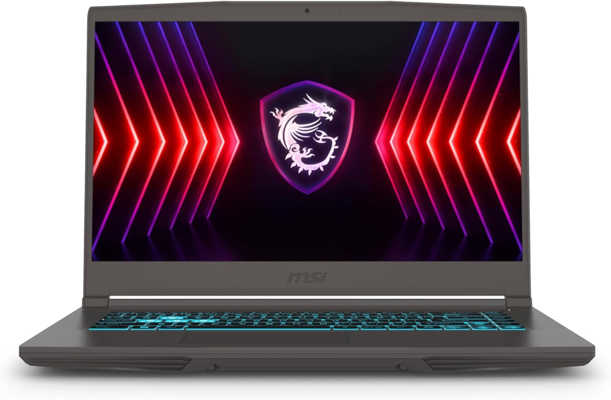Thin 15 15.6” 144Hz FHD Gaming Laptop: Intel Core I7-12650H, NVIDIA Geforce RTX 4050, 16GB DDR5, 512GB Nvme SSD, Cooler Boost 5, Win 11: Black B12VE-2023US - Image 1