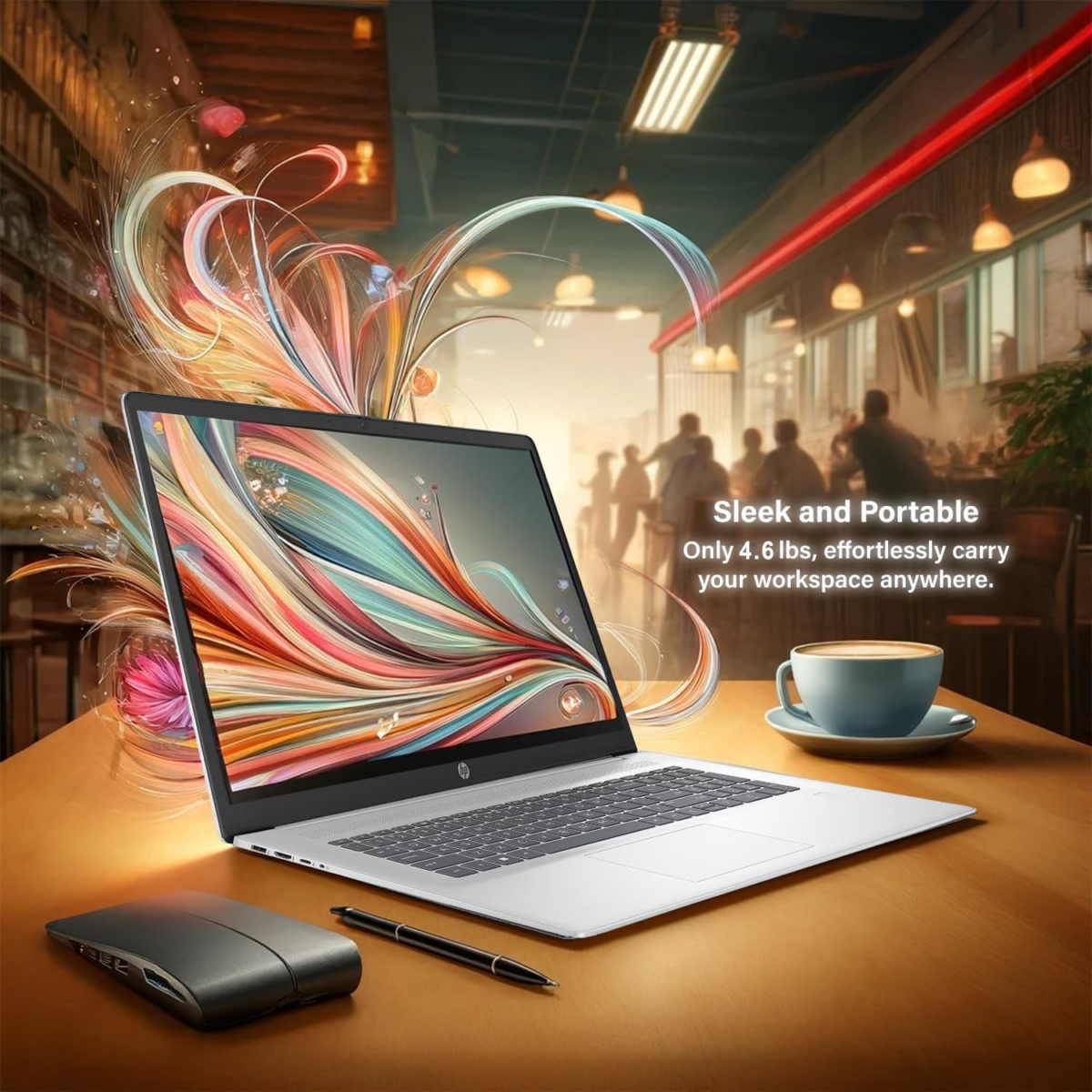 Ultrabook 17.3" FHD (1920 X 1080) Laptop | Newest Intel Core 5 Processor (10 Core)| 32GB RAM | 1TB SSD (512GB SSD + 500GB External) | HDMI | Upto 12 Hours Battery Life | Win 11 - Image 4