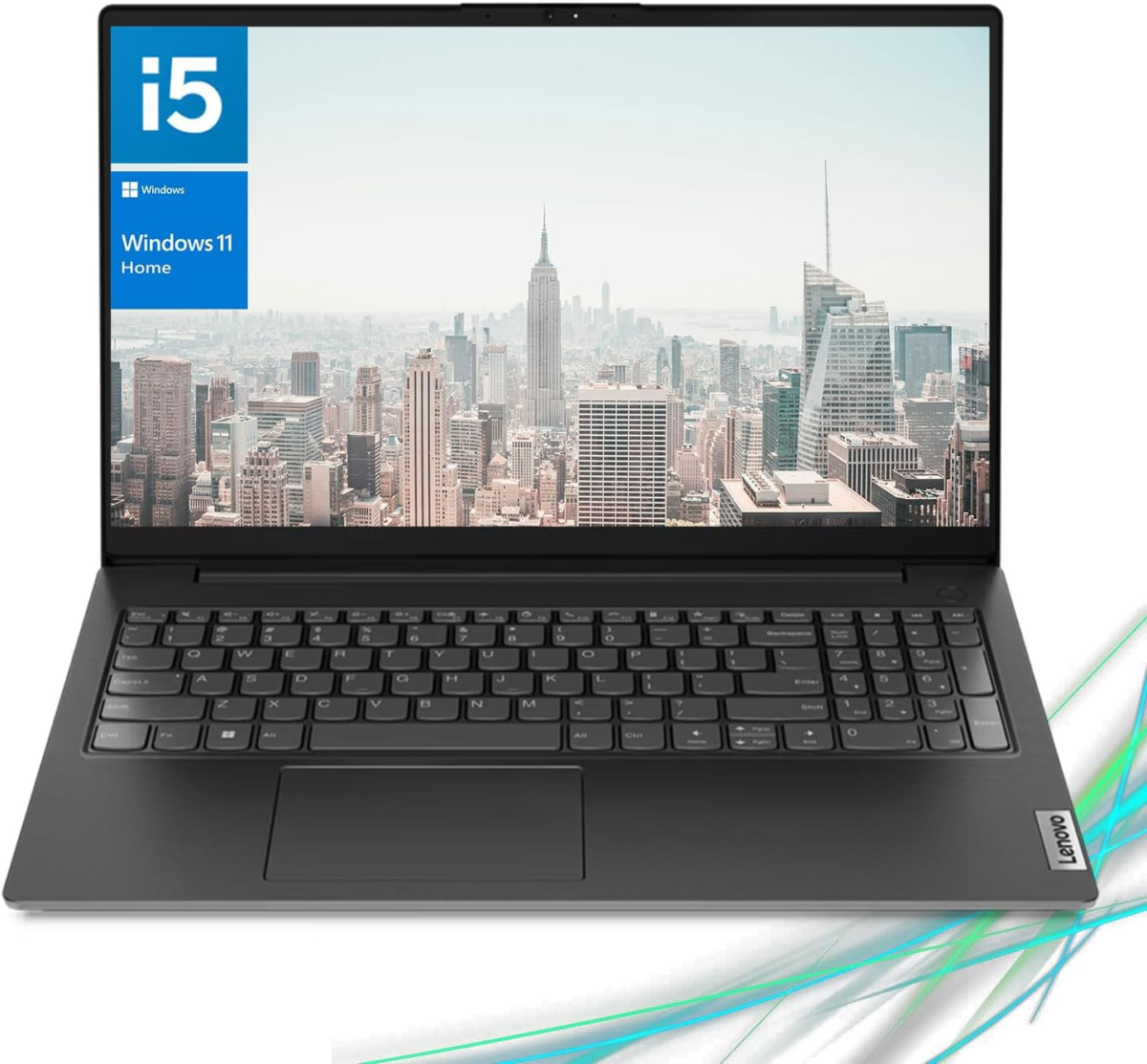 V Series 15.6" FHD Business Laptop, Intel Core I5-1235U, 16GB RAM, 1TB SSD, Webcam, HDMI, RJ-45, Wi-Fi, W11H, Black - Image 1