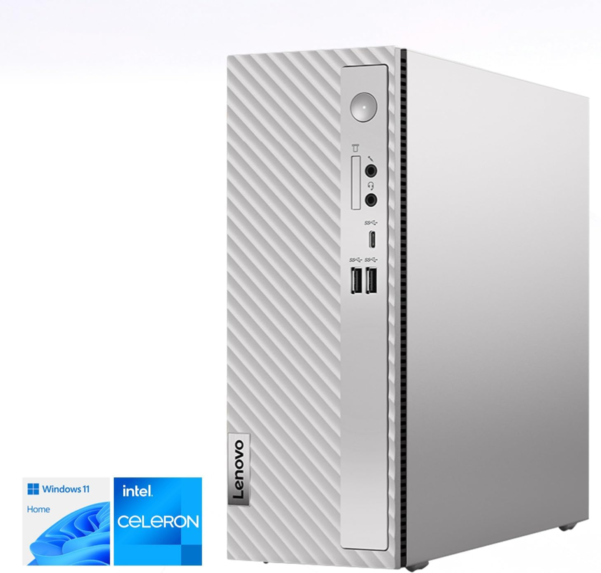Ideacentre 3 Small Slim Desktop Computer for Daily Use, Intel Processor, 16GB RAM, 1TB SSD, HDMI, RJ-45 Ethernet, 6 USB Ports, Wi-Fi 6, Bluetooth, Wired KB & Mouse, Windows 11 Home, Grey - Image 1