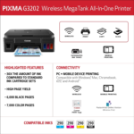 PIXMA G3202 - Megatank, Wireless All-In-One Printer - Image 2